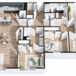4 BD, 2 BA unit